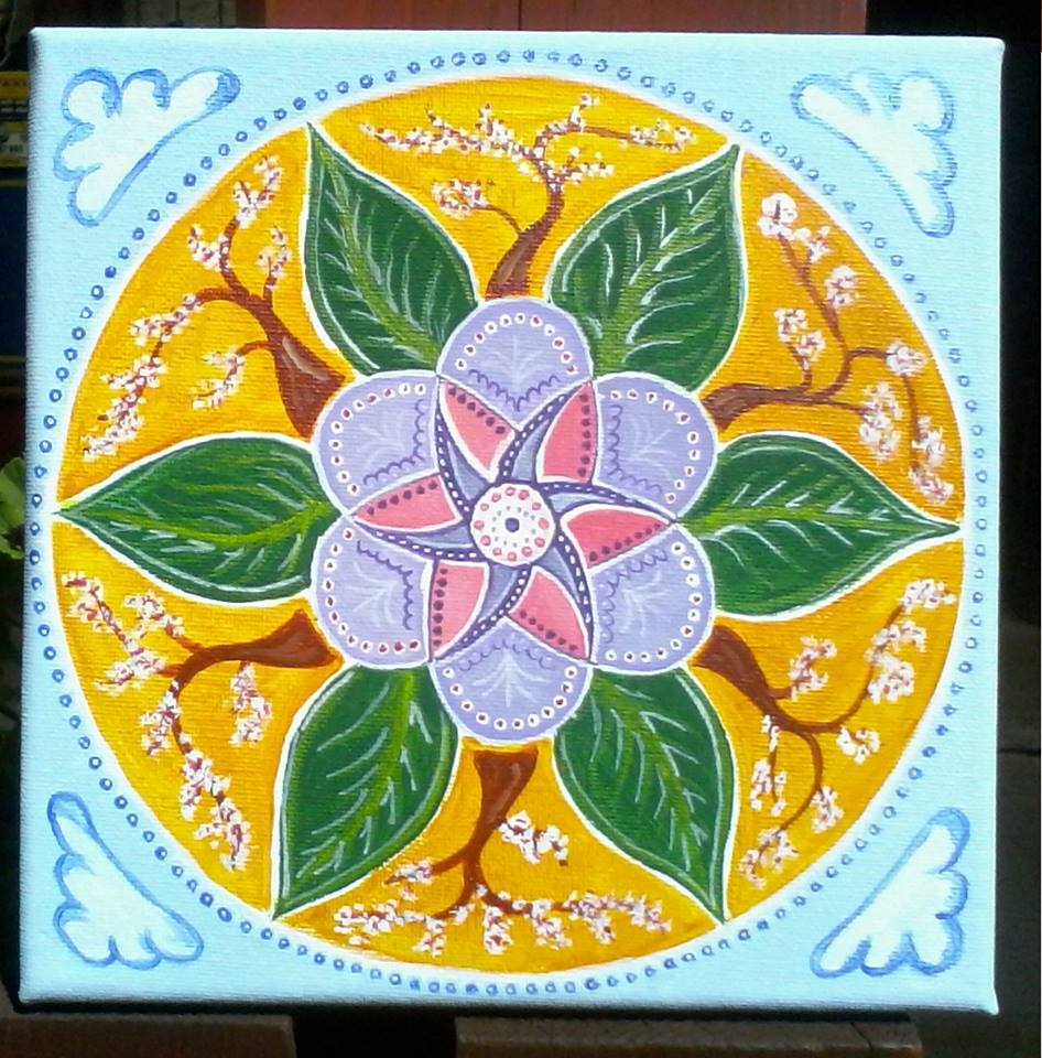 Plátno 20 x 20cm; akryl
